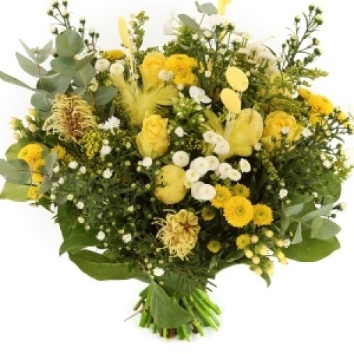 Luxury Easter flowers yellow and white (Small)